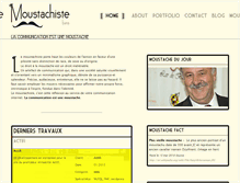 Tablet Screenshot of lemoustachiste.com